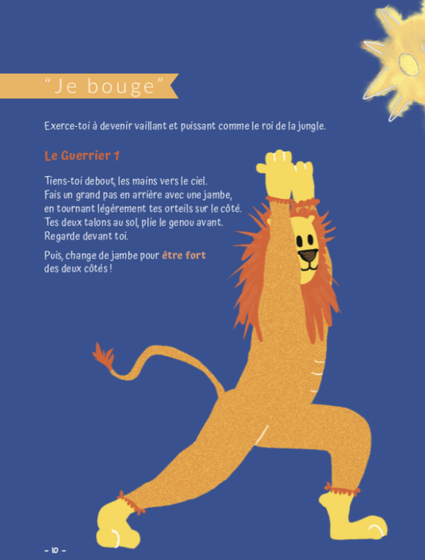 Yoga books for kids - La Force du Lion - Je Bouge